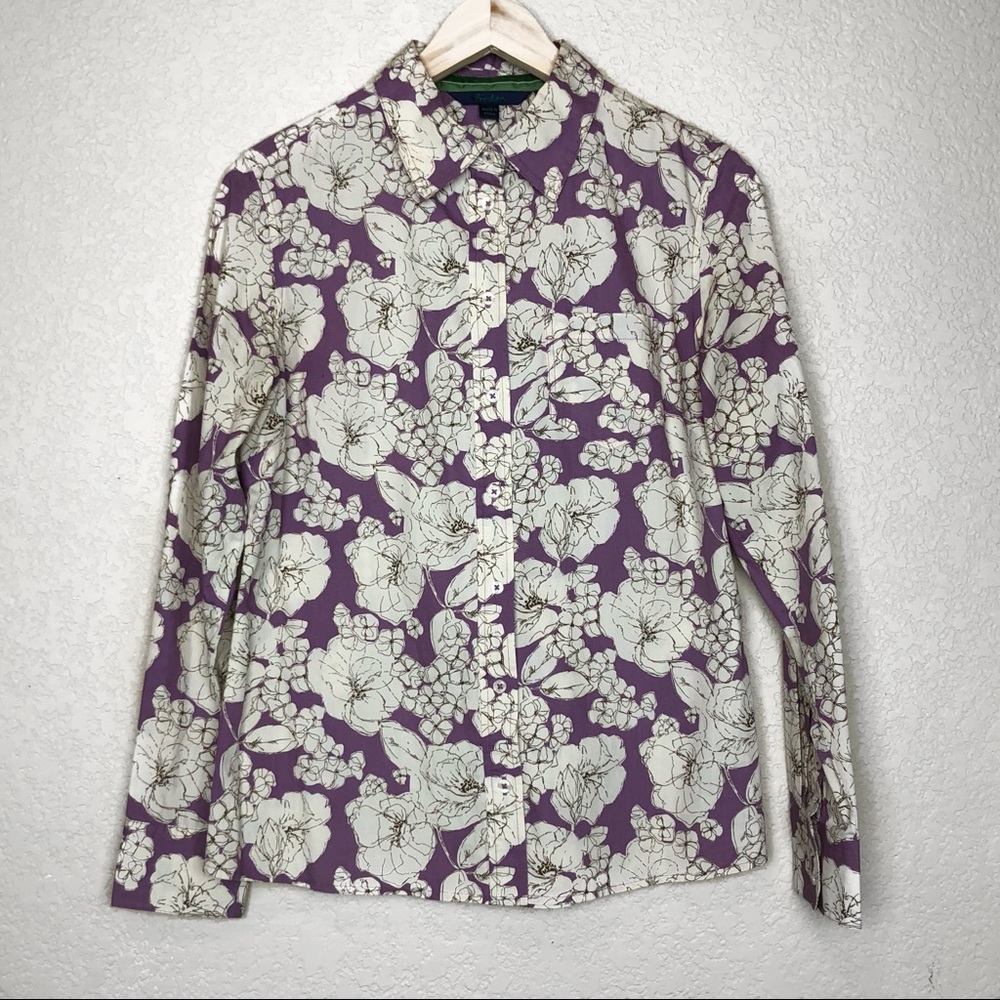 Boden Floral button up shirt